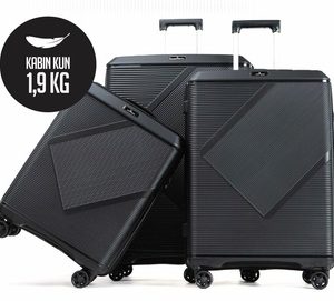 North Pioneer Prague Resväska 3 Set Hård med 4 hjul